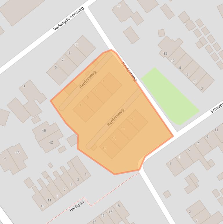 Kaart van postcodegebied 8091HJ.