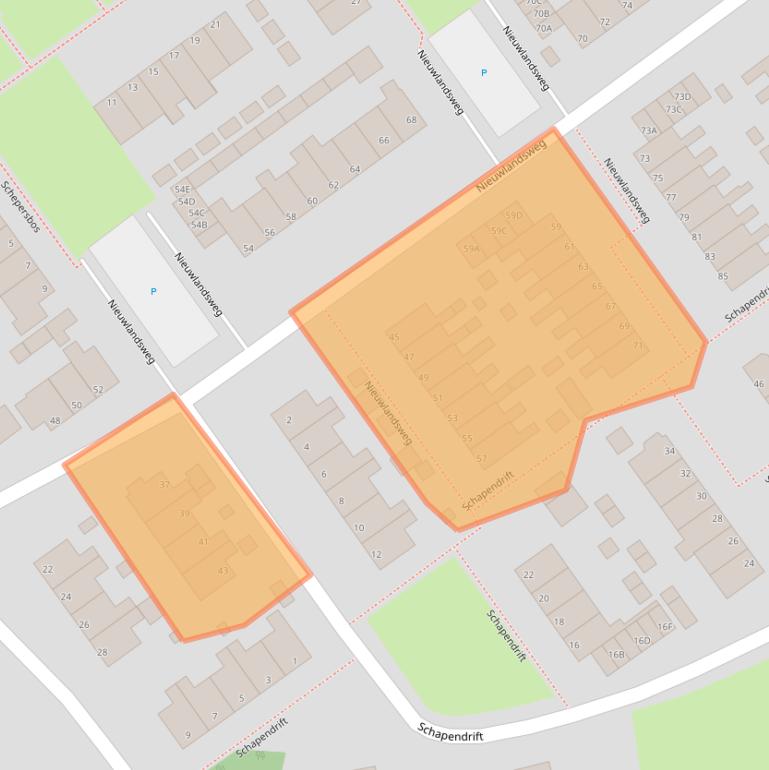 Kaart van postcodegebied 8091HL.