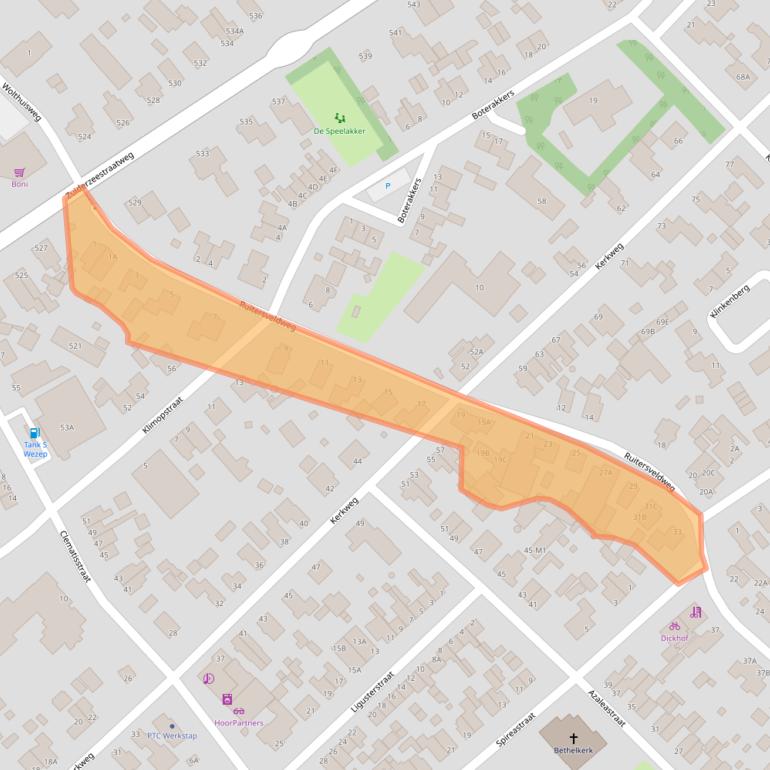 Kaart van postcodegebied 8091HR.