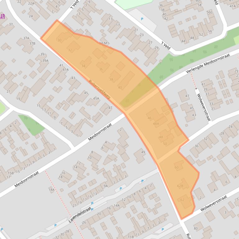 Kaart van postcodegebied 8091HW.