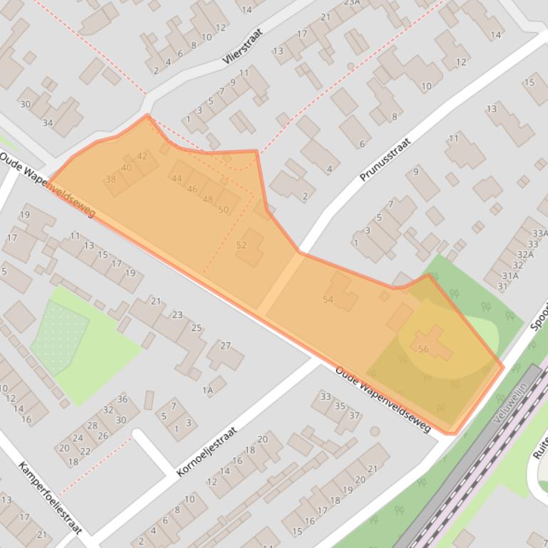 Kaart van postcodegebied 8091JE.