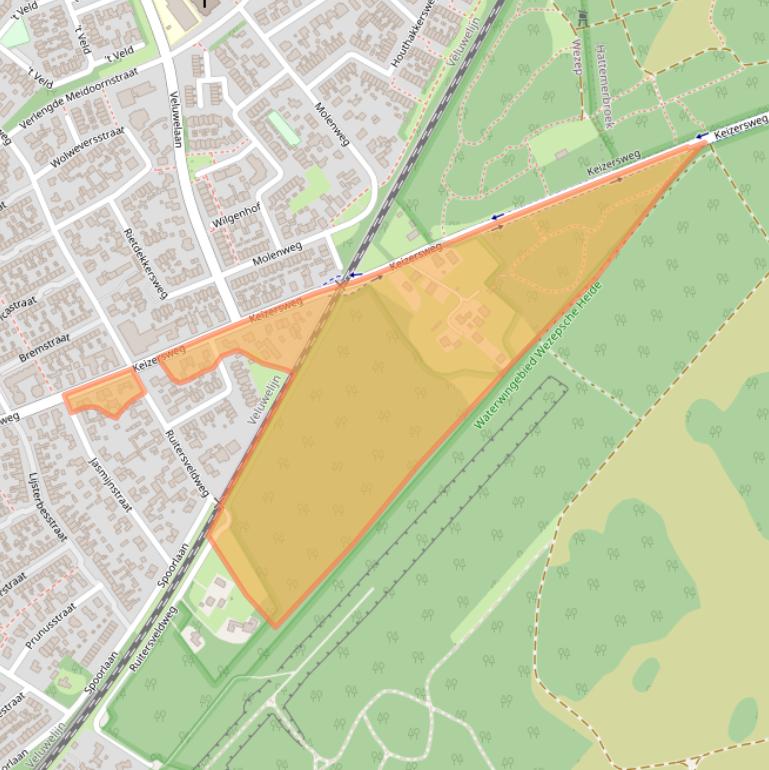 Kaart van postcodegebied 8091JH.