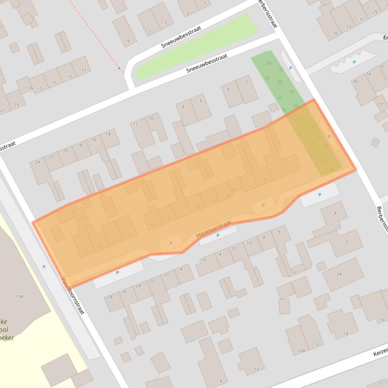 Kaart van postcodegebied 8091JL.