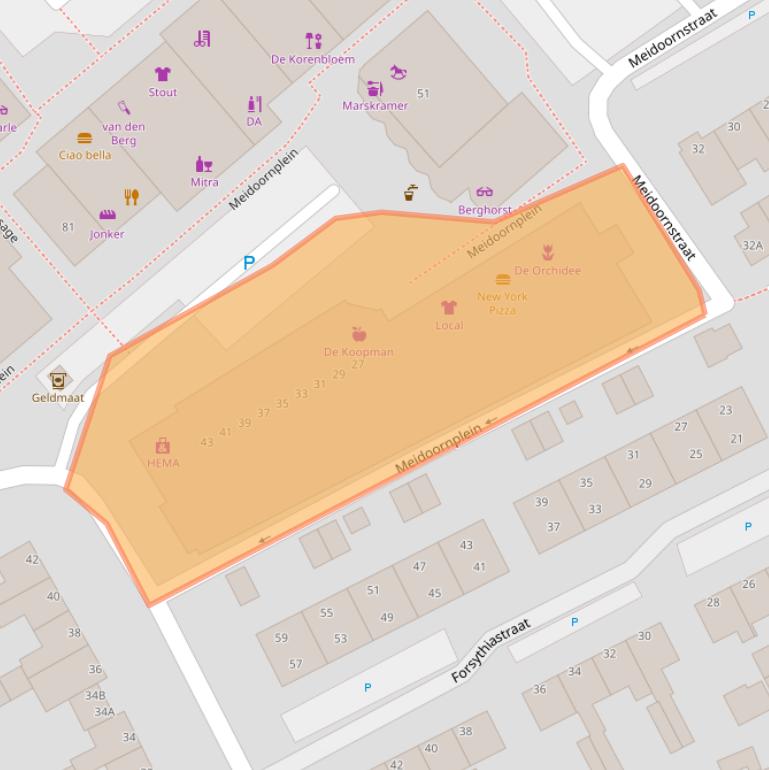 Kaart van postcodegebied 8091JN.