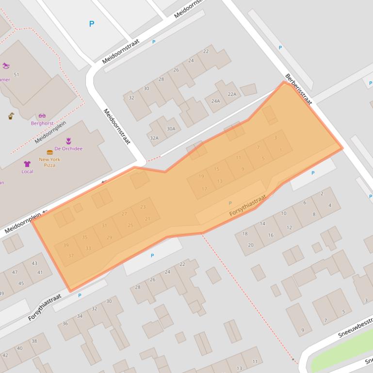 Kaart van postcodegebied 8091JS.