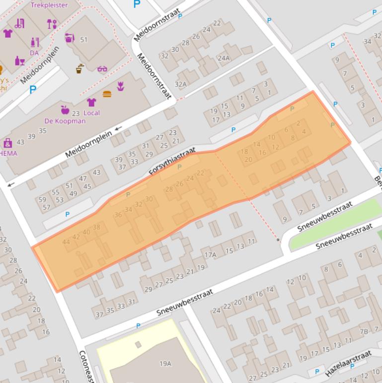 Kaart van postcodegebied 8091JV.