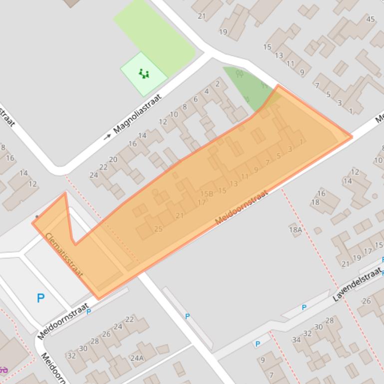 Kaart van postcodegebied 8091JW.