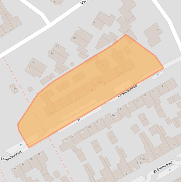 Kaart van postcodegebied 8091KA.