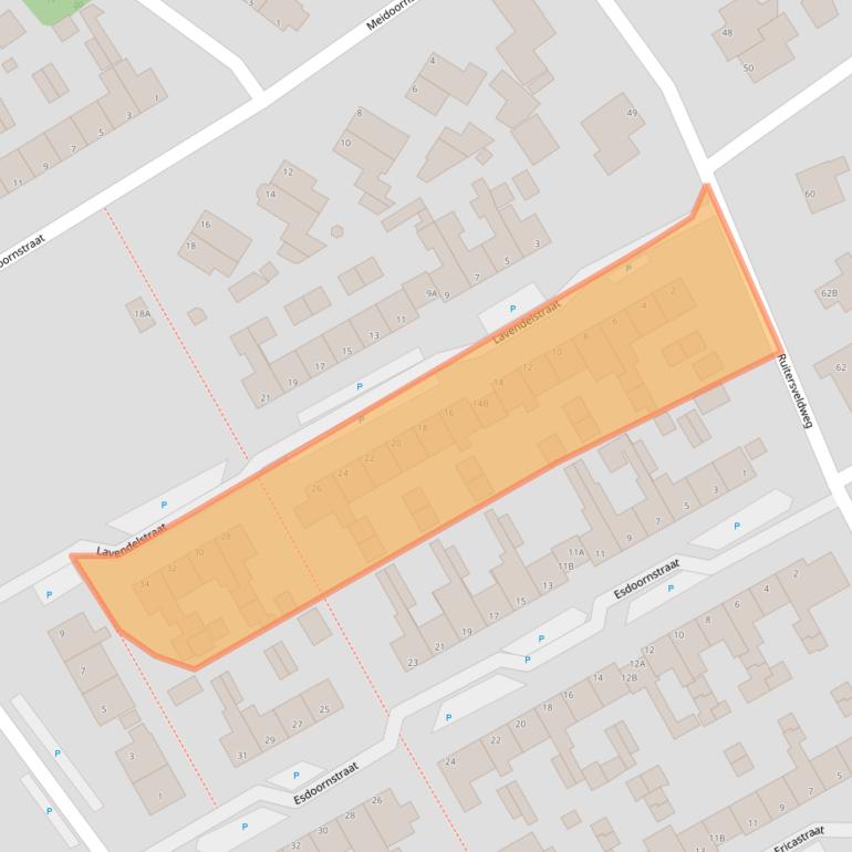 Kaart van postcodegebied 8091KB.