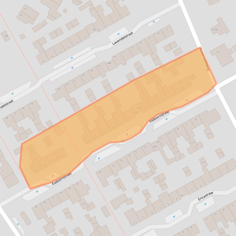 Kaart van postcodegebied 8091KC.