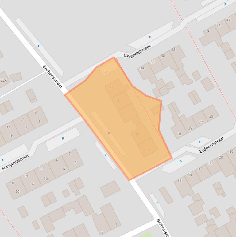 Kaart van postcodegebied 8091KK.