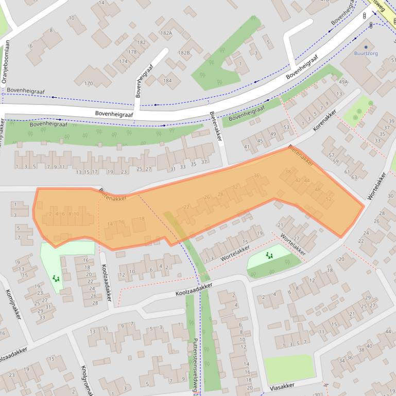 Kaart van postcodegebied 8091MB.