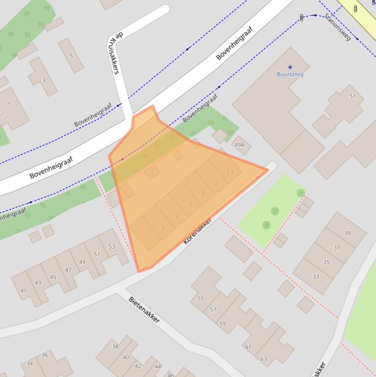 Kaart van postcodegebied 8091MD.