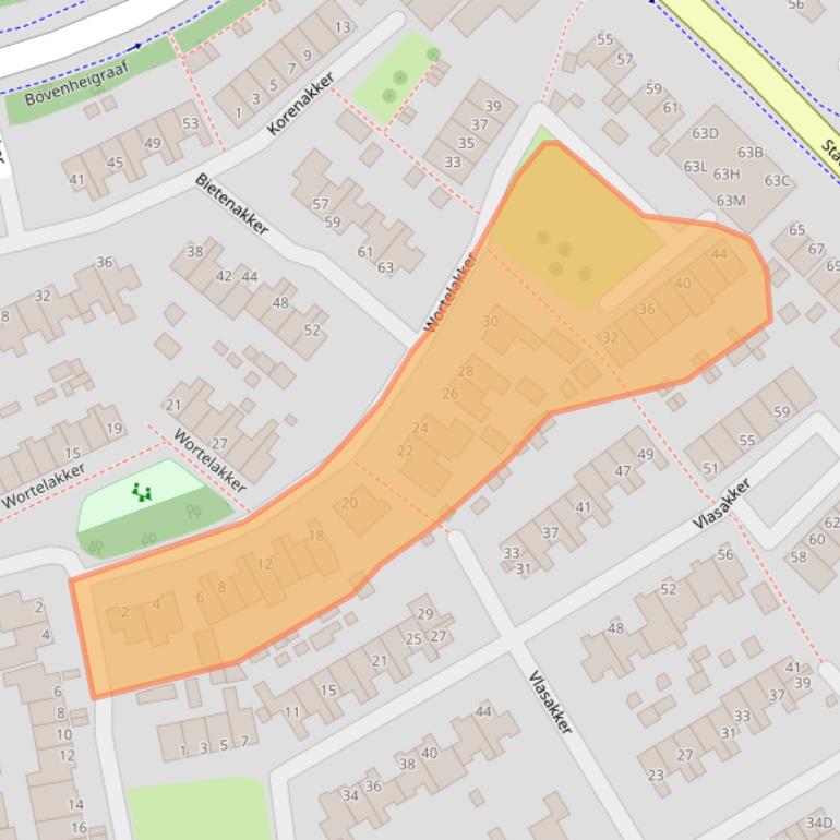 Kaart van postcodegebied 8091ME.