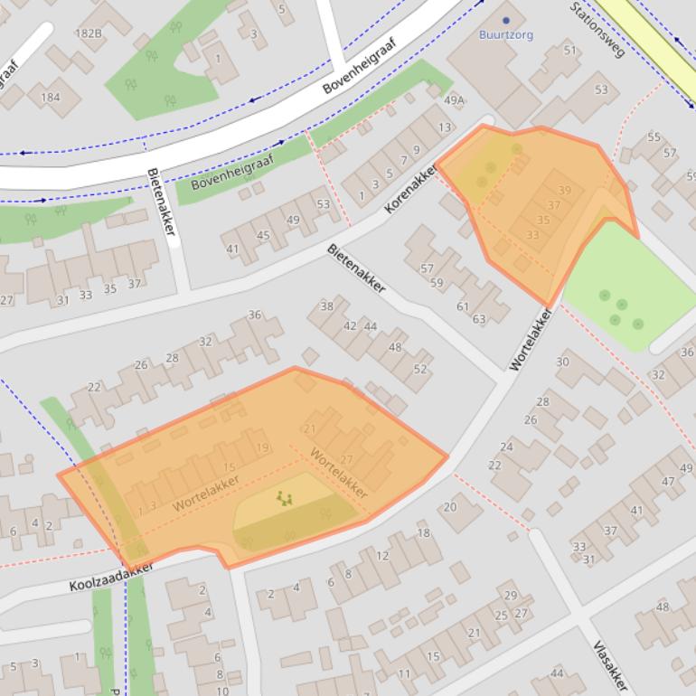 Kaart van postcodegebied 8091MG.