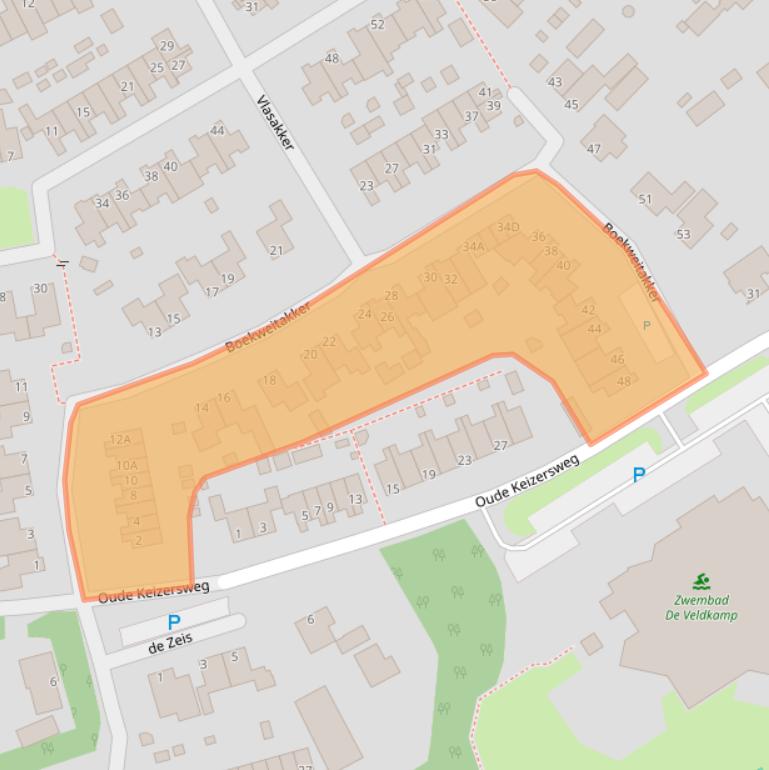 Kaart van postcodegebied 8091MR.