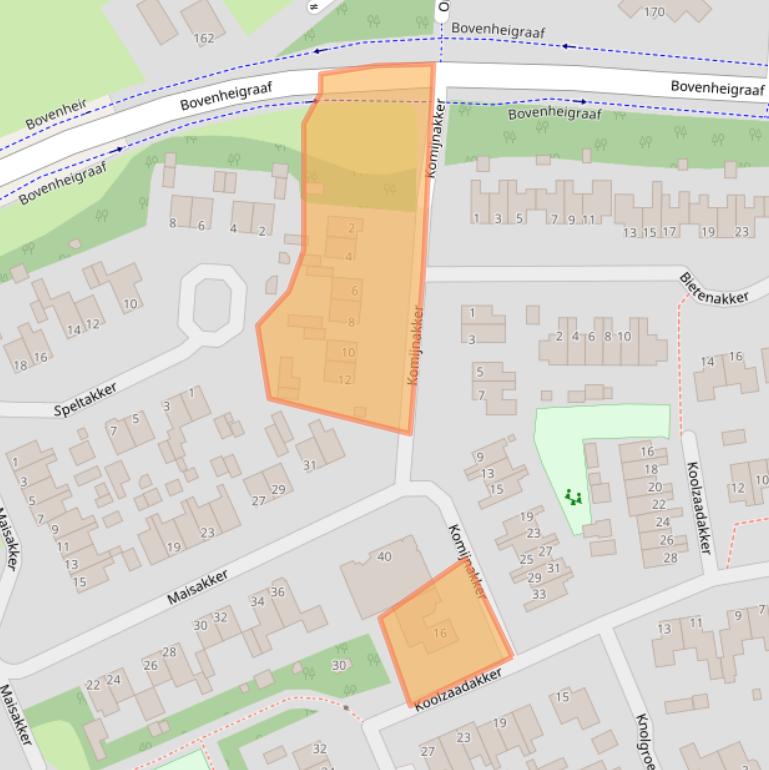 Kaart van postcodegebied 8091MT.