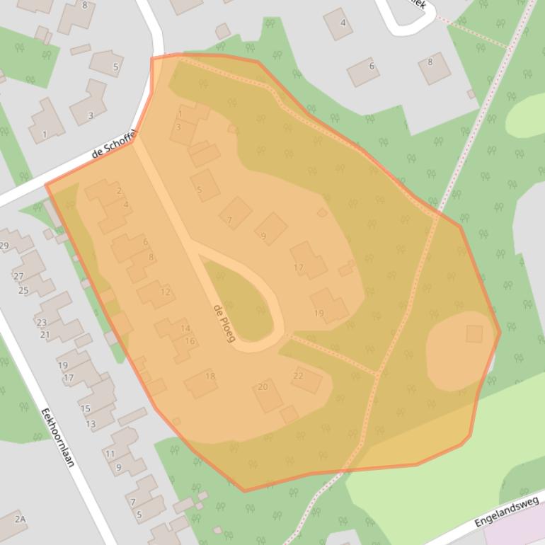 Kaart van postcodegebied 8091NA.