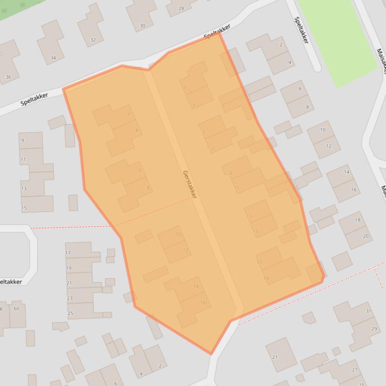 Kaart van postcodegebied 8091NB.