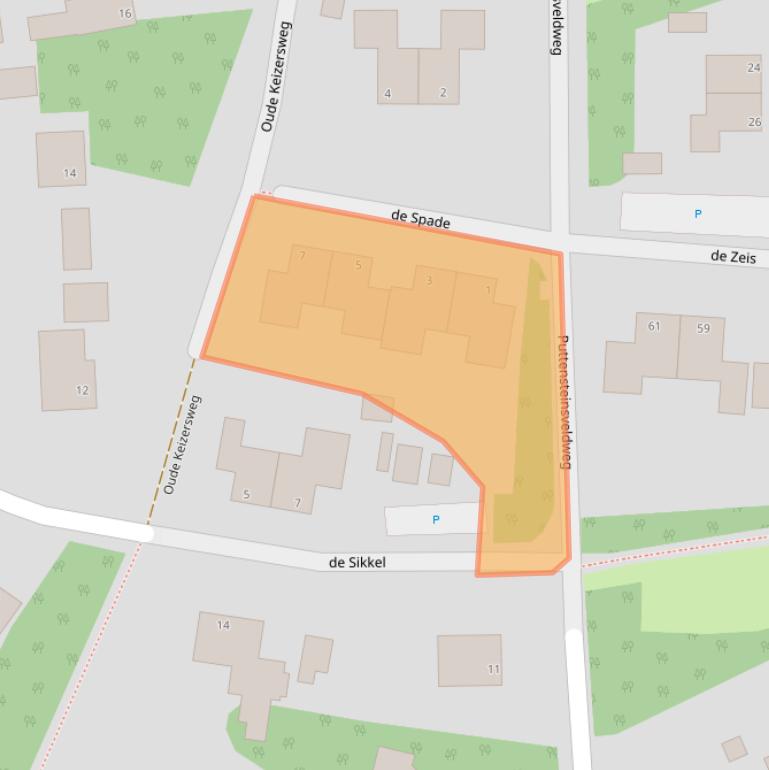 Kaart van postcodegebied 8091NG.