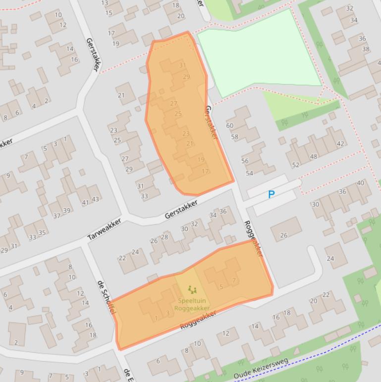 Kaart van postcodegebied 8091NM.