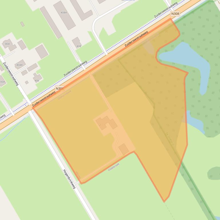 Kaart van postcodegebied 8091PP.