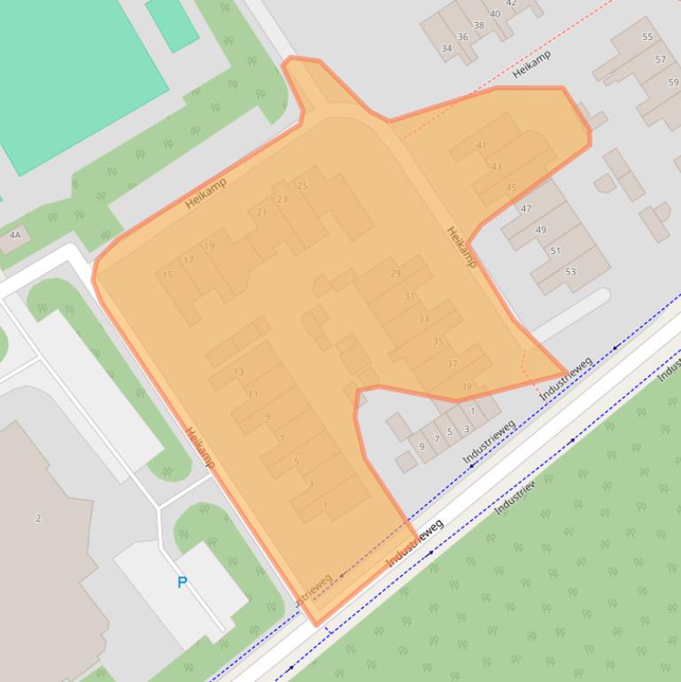 Kaart van postcodegebied 8091RA.