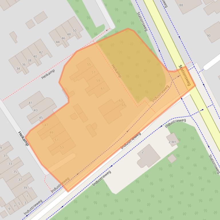 Kaart van postcodegebied 8091RB.