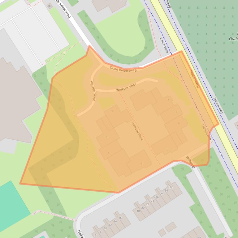 Kaart van postcodegebied 8091RD.