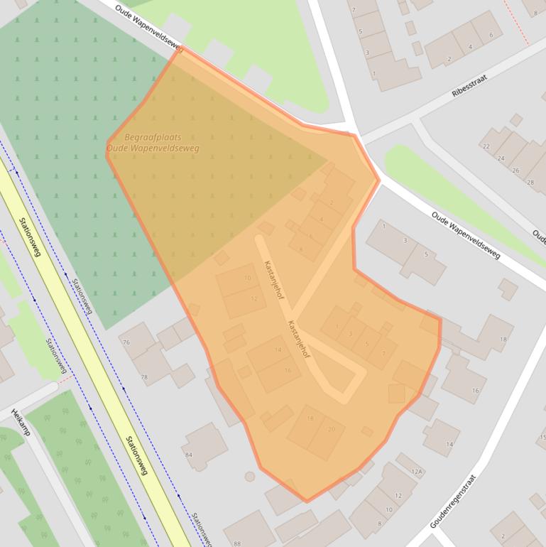 Kaart van postcodegebied 8091SC.