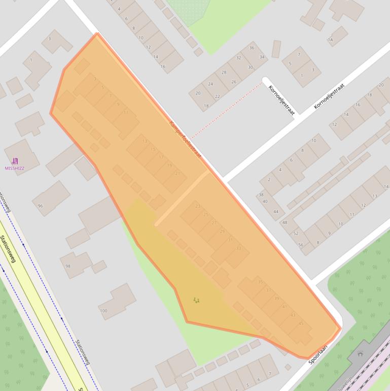 Kaart van postcodegebied 8091TM.