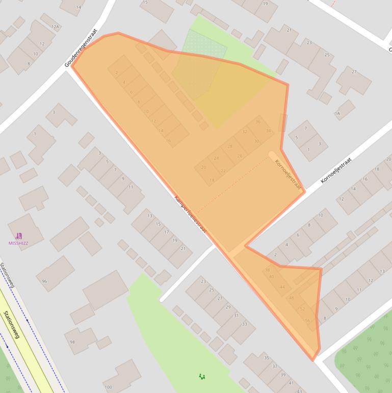 Kaart van postcodegebied 8091TN.