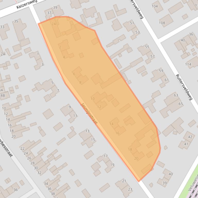 Kaart van postcodegebied 8091TR.