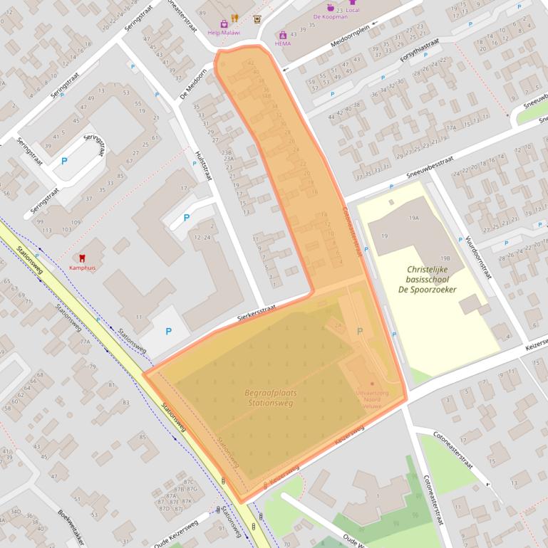 Kaart van postcodegebied 8091TV.