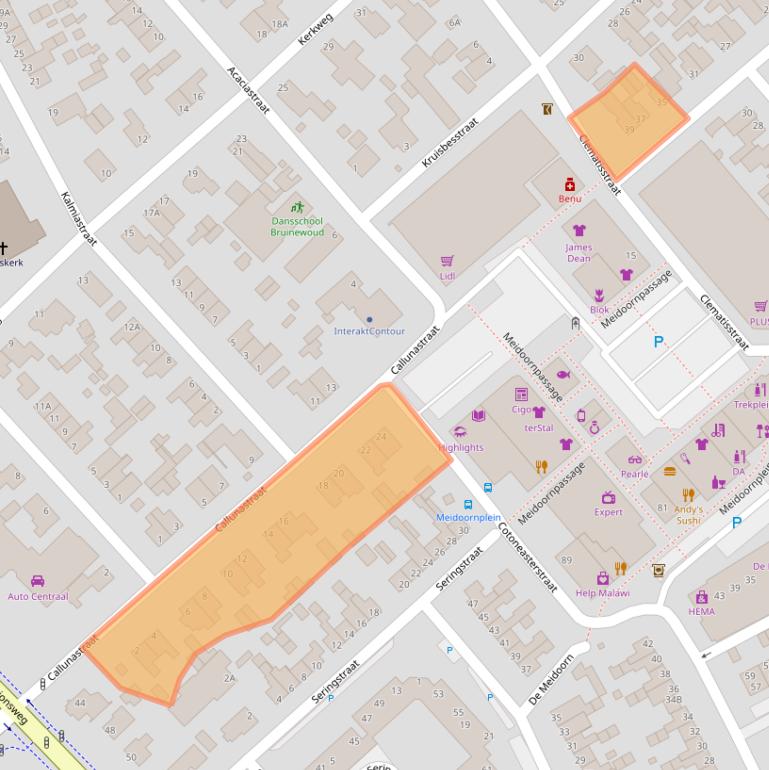Kaart van postcodegebied 8091VT.