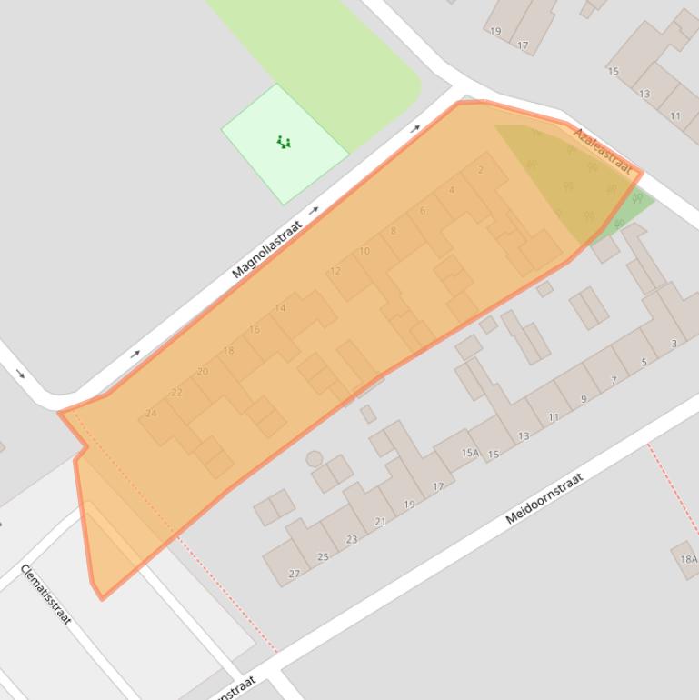 Kaart van postcodegebied 8091VZ.