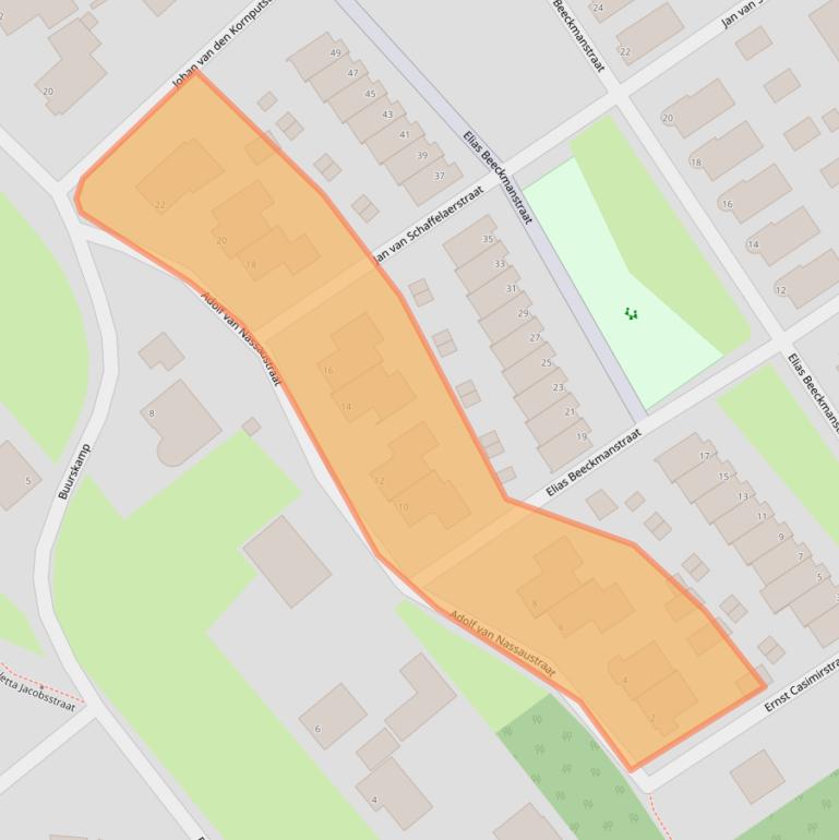 Kaart van postcodegebied 8091WH.