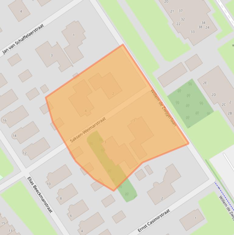 Kaart van postcodegebied 8091WJ.