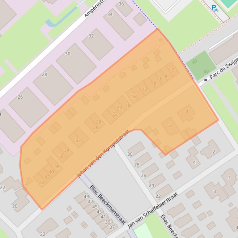 Kaart van postcodegebied 8091WL.