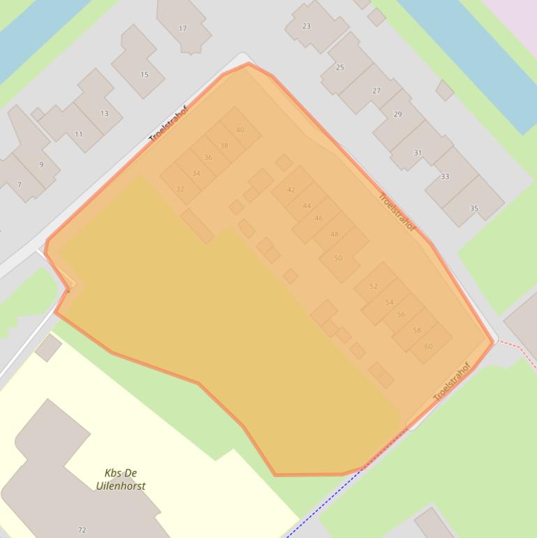 Kaart van postcodegebied 8091WZ.