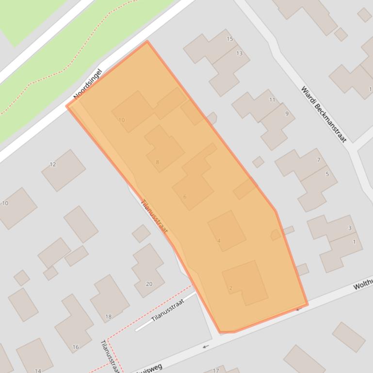 Kaart van postcodegebied 8091XH.