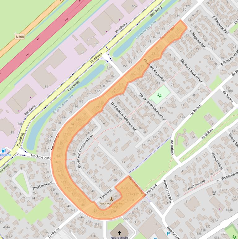 Kaart van postcodegebied 8091XM.