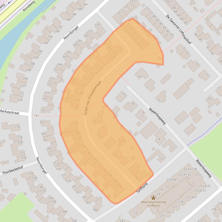 Kaart van postcodegebied 8091XR.