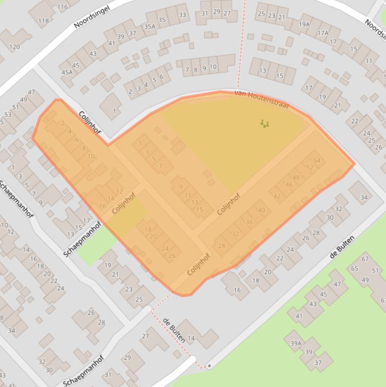 Kaart van postcodegebied 8091XV.