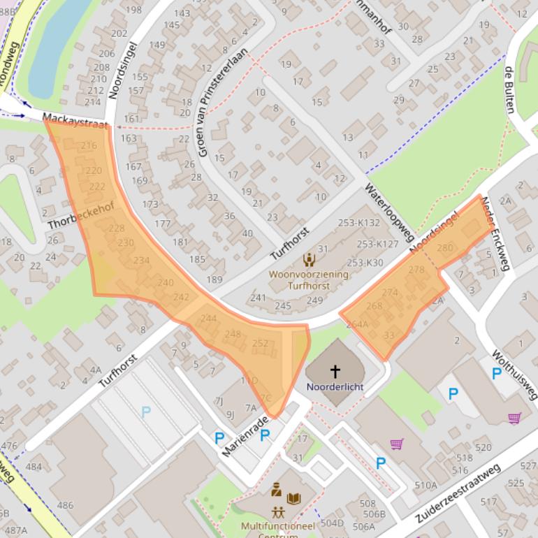 Kaart van postcodegebied 8091XZ.