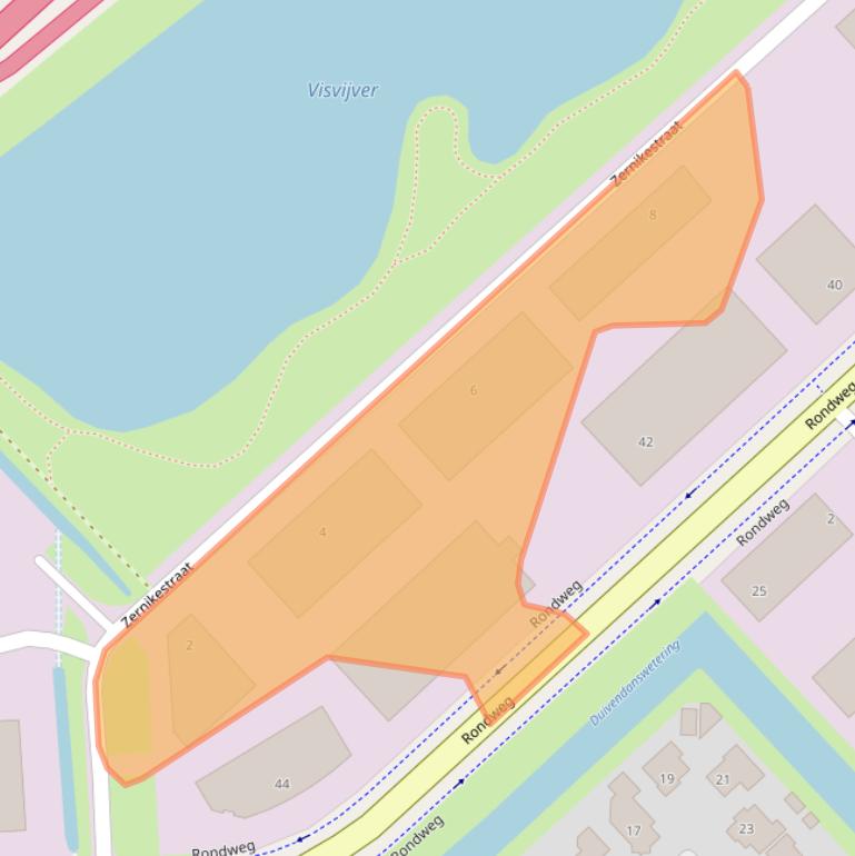 Kaart van postcodegebied 8091ZC.