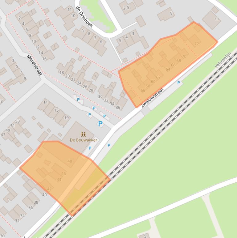 Kaart van postcodegebied 8094AG.