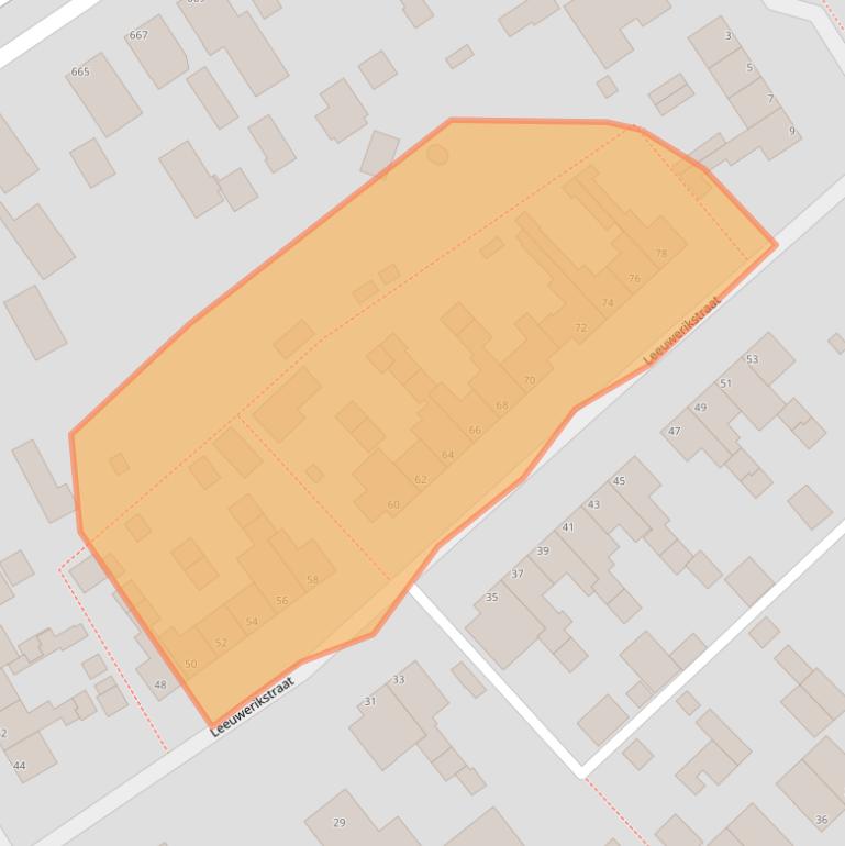 Kaart van postcodegebied 8094AL.