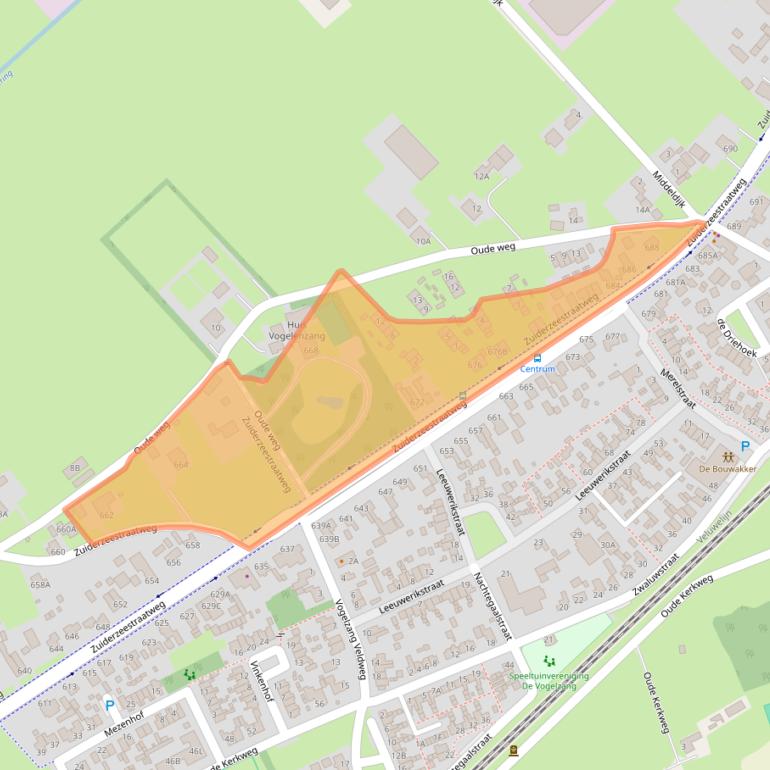 Kaart van postcodegebied 8094AV.