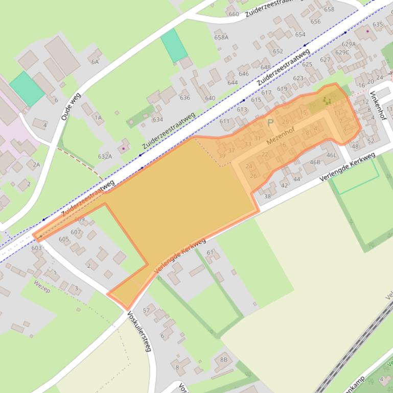 Kaart van postcodegebied 8094BB.